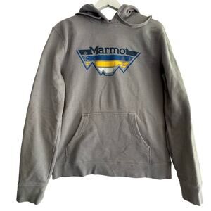 Marmot | M | gray graphic hoodie